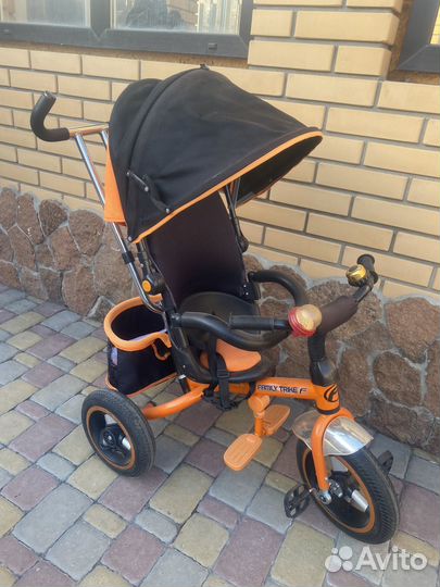 Велосипед трехколесный с ручкой