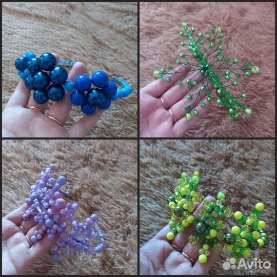 Ободок для волос ручной работы