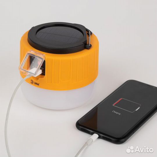 Фонарь кемпинг (5W-8ч) +солн.бат. (Пегас)