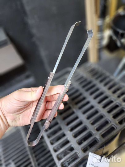 Щипцы для гриля с деревянной ручкой малые