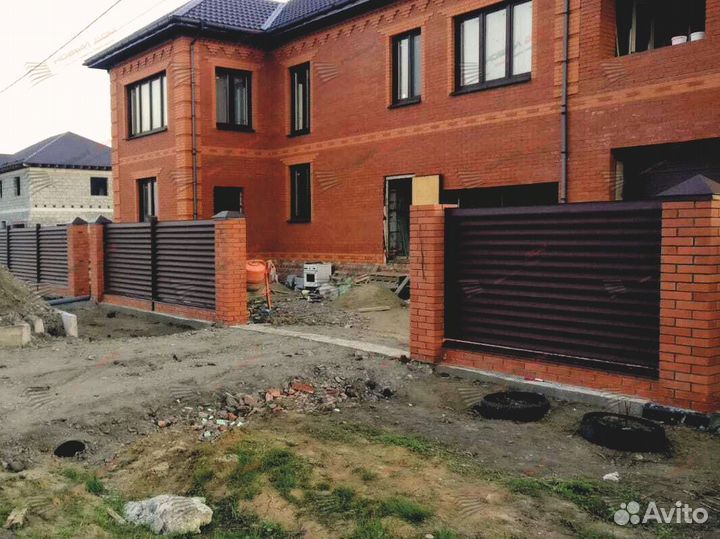 Забор жалюзи горизонтальный