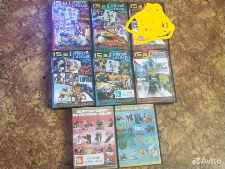 Картриджи для sega mega drive 2