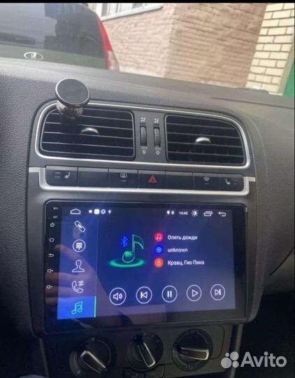 Магнитола андроид Volkswagen Polo 9 дюймов 1.32