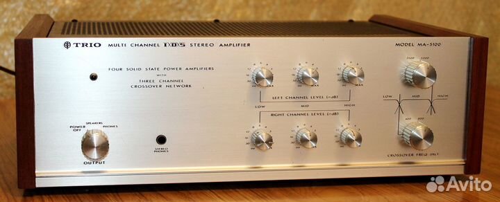 Усилитель Trio KA-6000 и кроссовер trio MA-5100