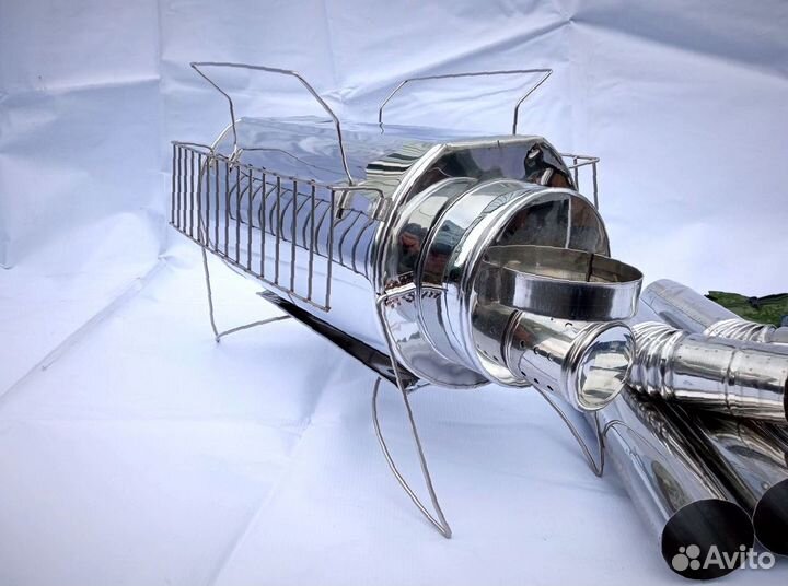 Печь походная Кабанчик на 15 литров с решетками