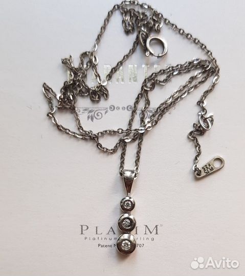 Подвеска из белого золота