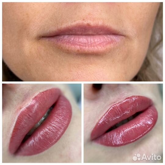 Перманентный макияж межресничка, брови, губы