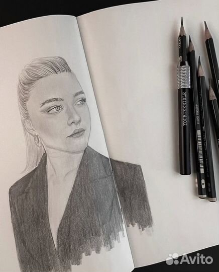 Рисунок по фото. Портрет на заказ карандашом