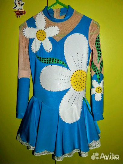 Платье для фигурного катания 110-116см