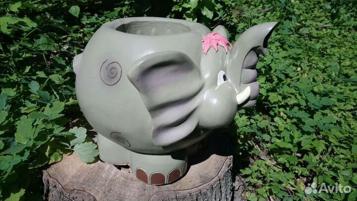 Садовые фигура-кашпо, h37 см, пластик