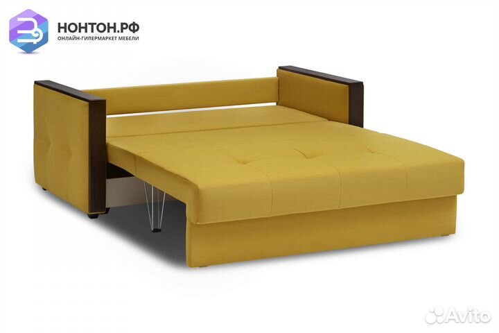 Диван еврокнижка Инсайд горчичный