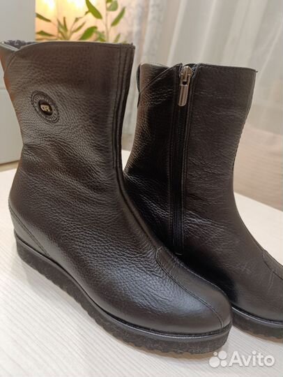 Сапоги женские натуральная кожа 39 40