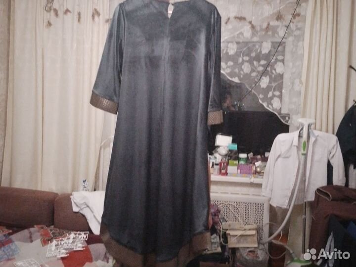 Платье женское велюровое размер 54