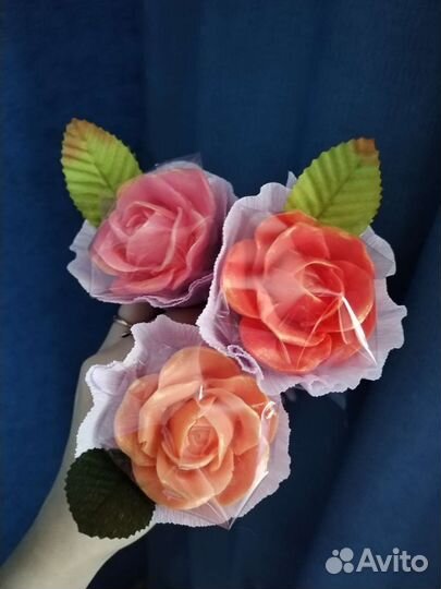 Мыло роза ручной работы