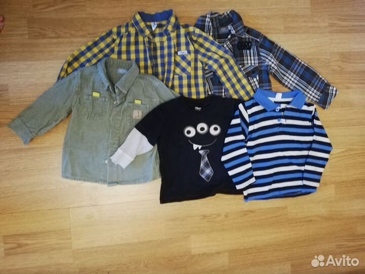Пакет детских мальчиковых вещей на 10-18 мес
