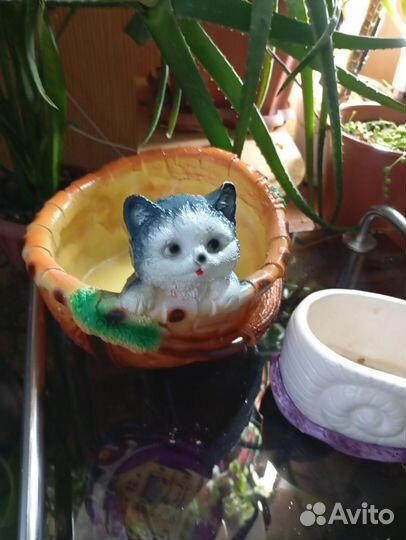 Гипсовое кашпо