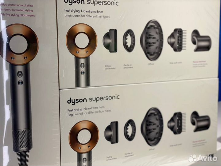 Фен Dyson Supersonic HD07 Никель / Медь