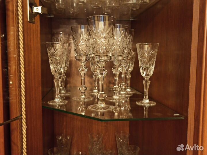 Фужеры хрустальные высокие СССР, 22 см