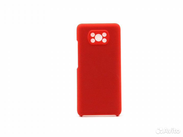 Чехол Xiaomi Poco X3 накладка/силикон Red