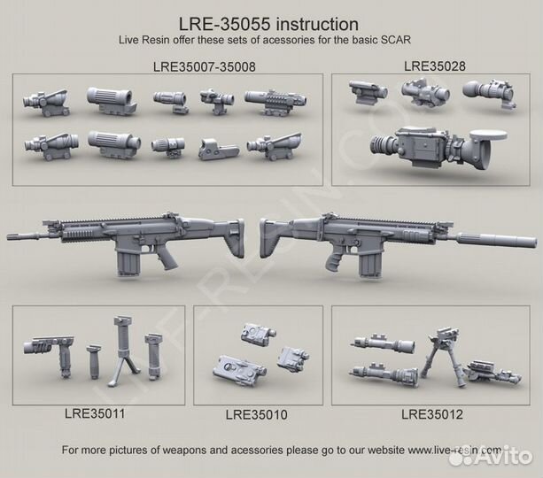 Дополнение к моделям Live Resin LRE35055 1/35