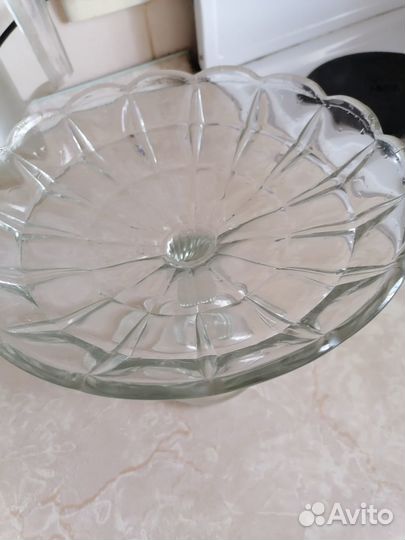 Ваза для фруктов на ножке СССР