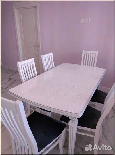 Стол обеденный овальный раздвижной