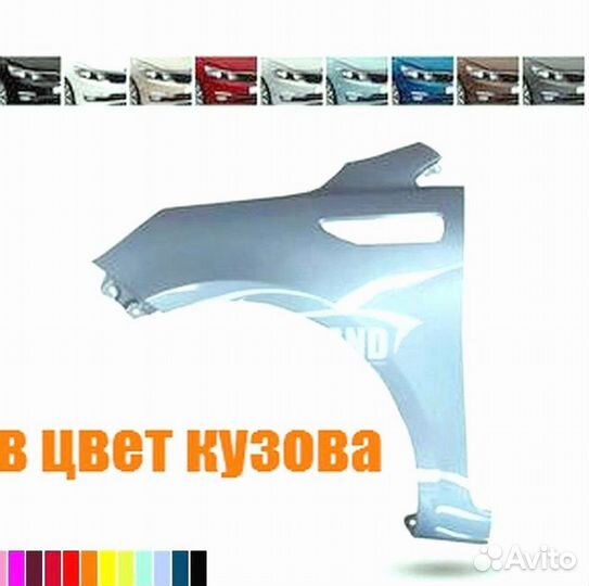 Крыло левое Kia Rio 3 2017 Новый любой цвет
