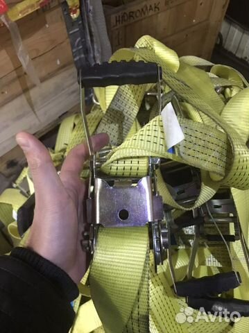 Стяжные ремни стяжка груза с трещоткой/храповиком