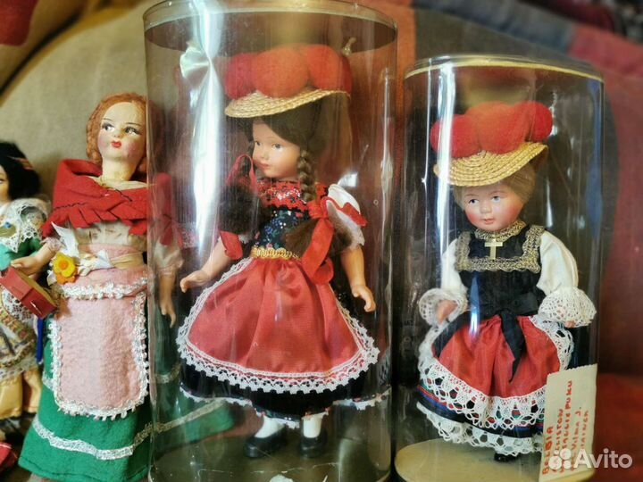 Красивая винтажная куколка из целлулоида