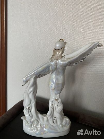 Статуэтка фарфор позолота СССР