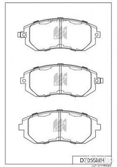 Kashiyama D7055MH Колодки тормозныеforester - SG 01- impreza - gdgg 00-legacy - BE5bhbl