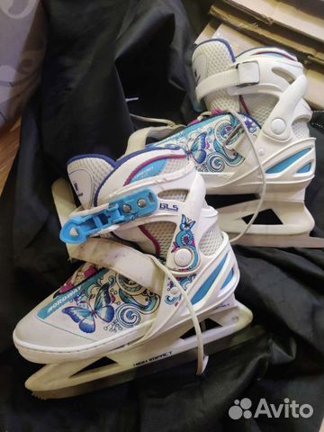 Коньки детские, раздвижные 31-35р