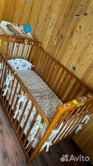 Детская кровать от 3 лет с матрасом бу