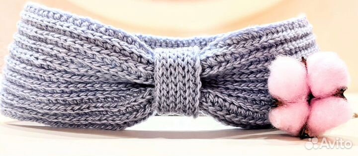 Вязаная повязка на голову