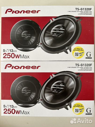 2-полосные динамики в авто pioneer новые