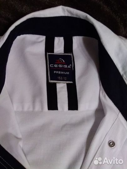 Рубашка белая на мальчика 152