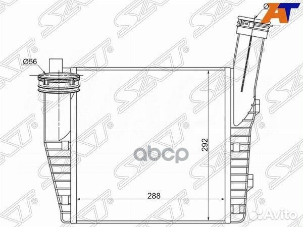 Радиатор интеркулера audi Q7 06/porsche cayenn