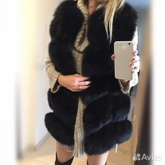 Жилетка меховая женская