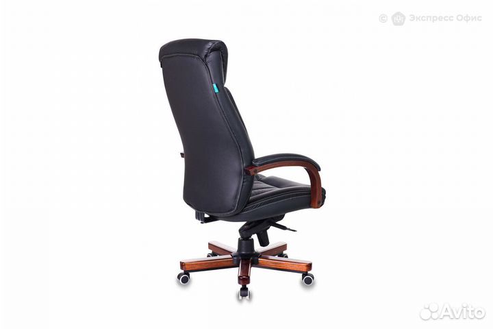 Кресло для руководителя Бюрократ T-9922walnut/blac