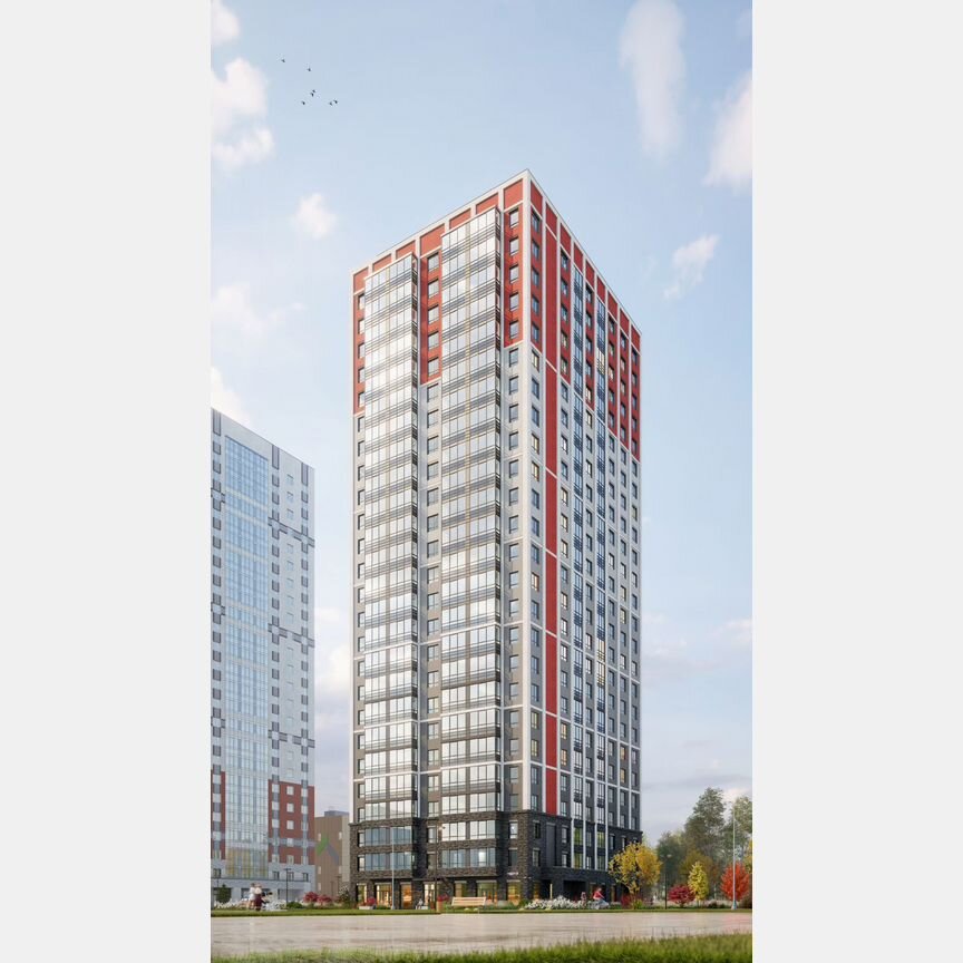 3-к. квартира, 64,4 м², 23/25 эт.