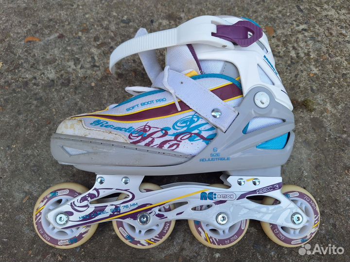 Роликовые коньки детские раздвижные