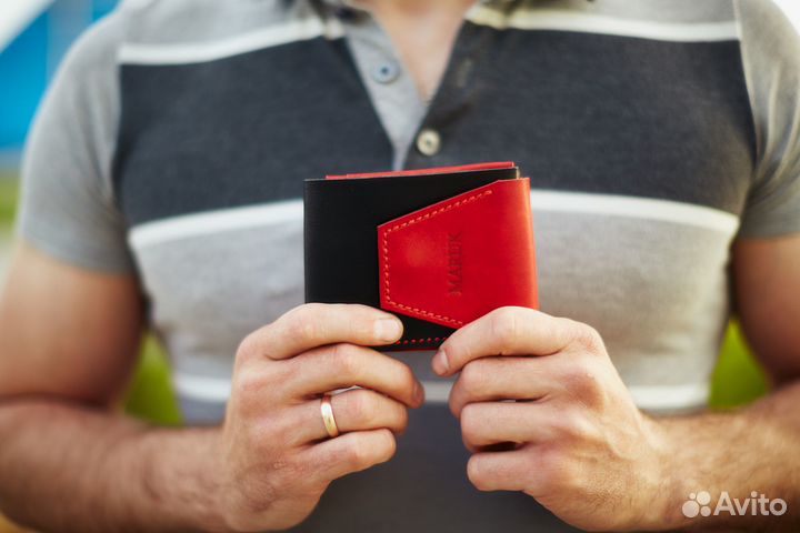 Кожаное портмоне
