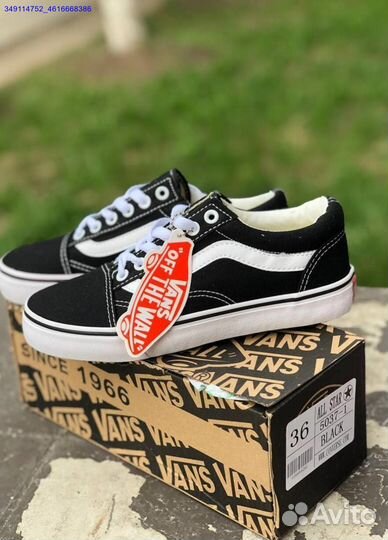 Кеды vans черные