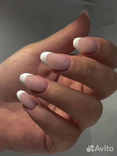 Маникюр наращивание ногтей