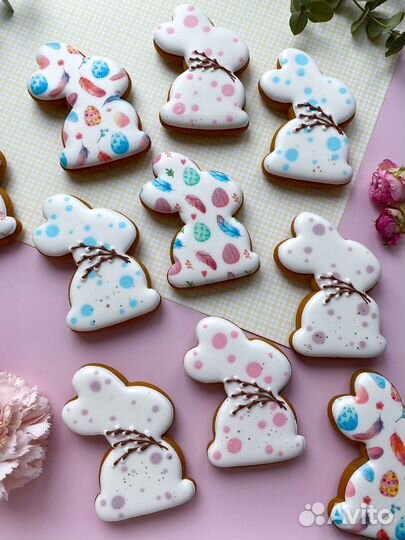 Пряники на Пасху, декор для куличей