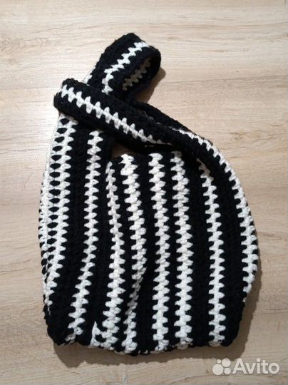 Шоппер вязанный