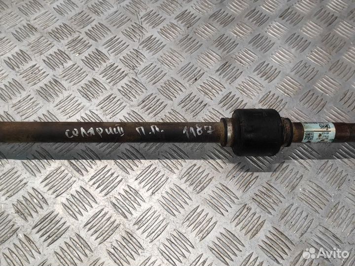 Привод передний правый (полуось) Hyundai Solaris