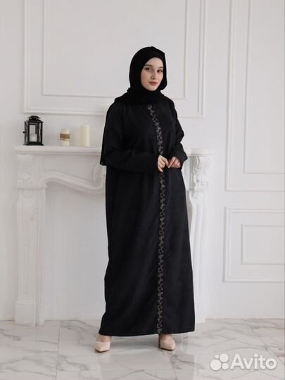 Абая из ткани вельвет купра