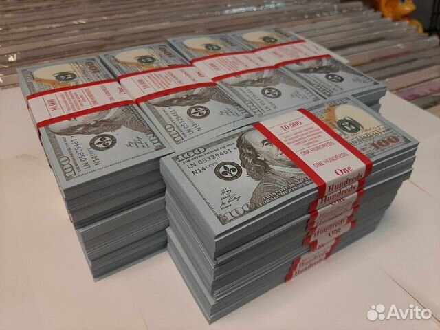 50 Пачек Билет Банка Приколов 100 Dollars New