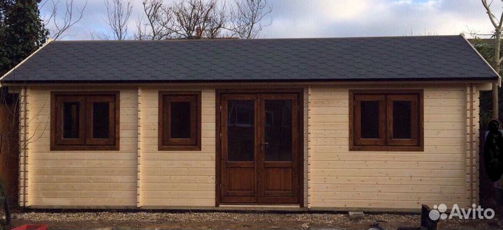 Садовый домик из минибруса 6000x3000 мм